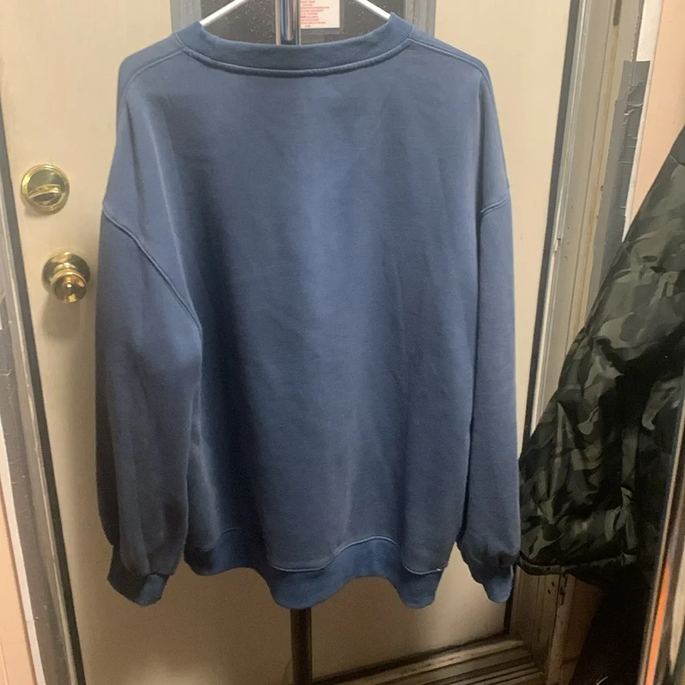 Megan Batoon Blue Crewneck Sweater - Picture 4 of 4